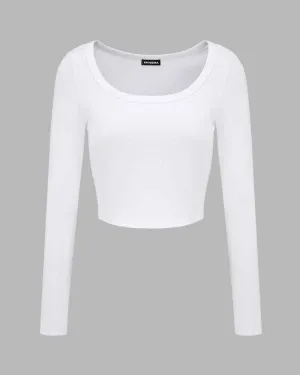 Esshall Scoop Neck Cropped Top