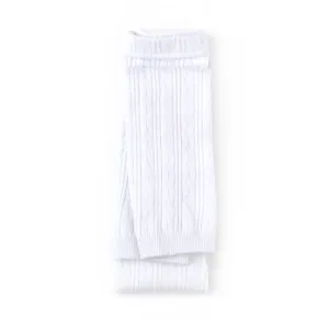 Little Stocking Co  | Footless Cable Knit Tights ~ White