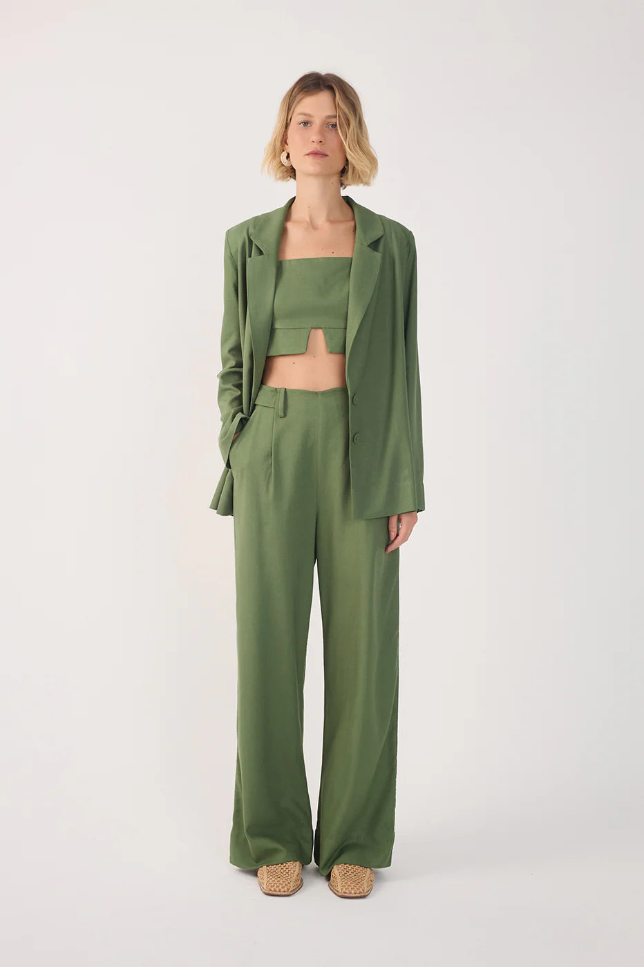 Pockets Belt Loops Linen Pants - Image 3