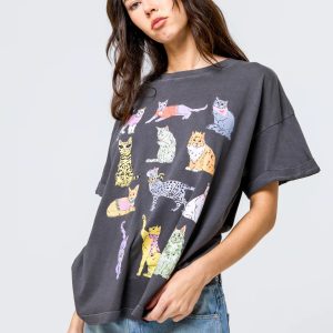 Cats Boyfriend Tee