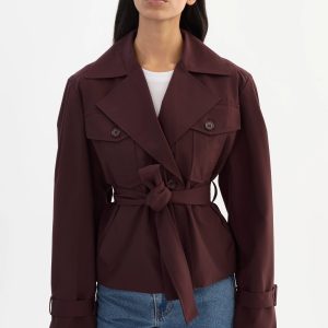 Quinn Cropped Trench Coat