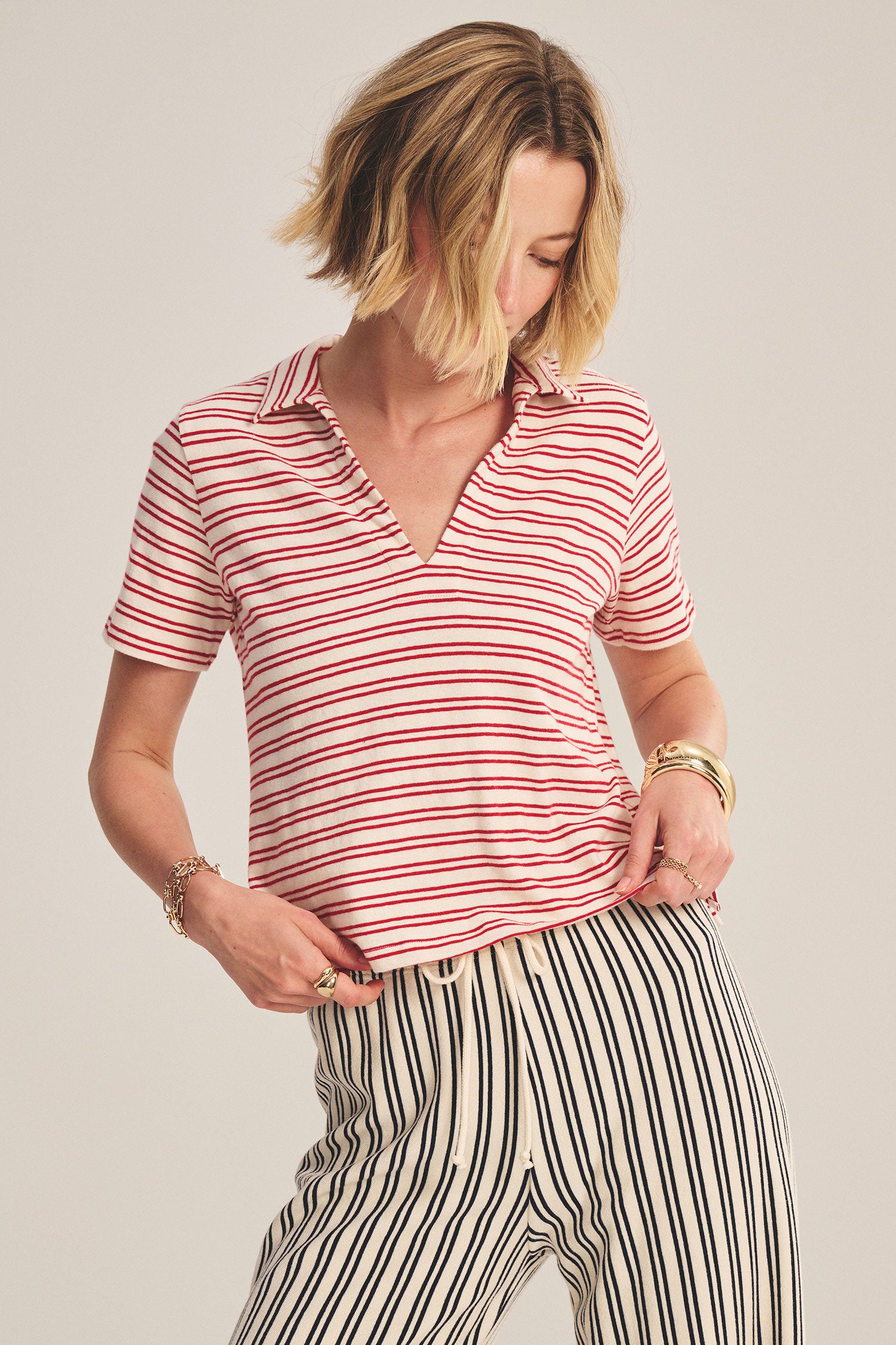 Yarn Dye Stripe Jersey Top - Image 6