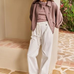 Woven Wide Leg Trousers